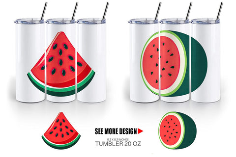 Tumbler Watermelon Sublimation artnoy 