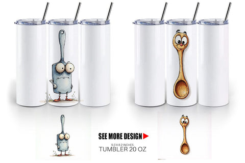 Tumbler Weary Utensils Sublimation artnoy 