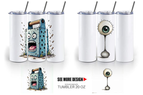Tumbler Weary Utensils Sublimation artnoy 