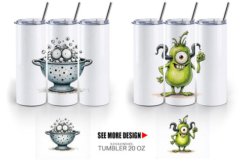 Tumbler Weary Utensils Sublimation artnoy 