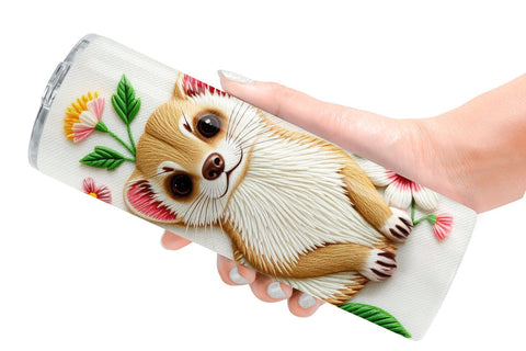 Tumbler Weasel Embroidery Sublimation artnoy 