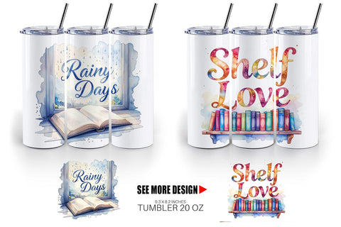 Tumbler Weekend Reading Quotes Sublimation artnoy 
