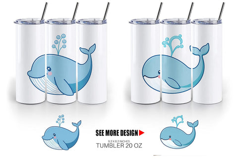 Tumbler Whale Spout Sublimation artnoy 