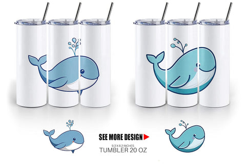 Tumbler Whale Spout Sublimation artnoy 