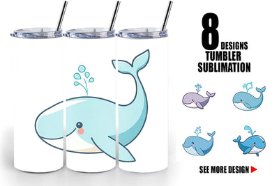 Tumbler Whale Spout Sublimation artnoy 