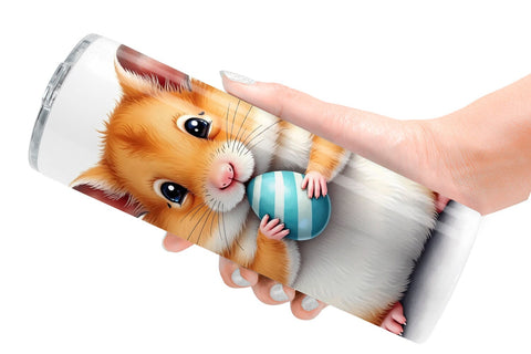 Tumbler Whimsical Easter Pets Sublimation artnoy 
