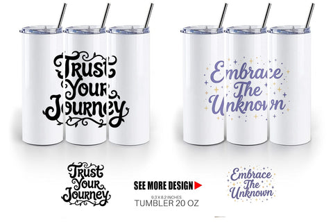 Tumbler Whimsical Journey Post Grad Quotes Sublimation artnoy 