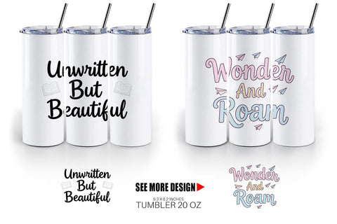 Tumbler Whimsical Journey Post Grad Quotes Sublimation artnoy 