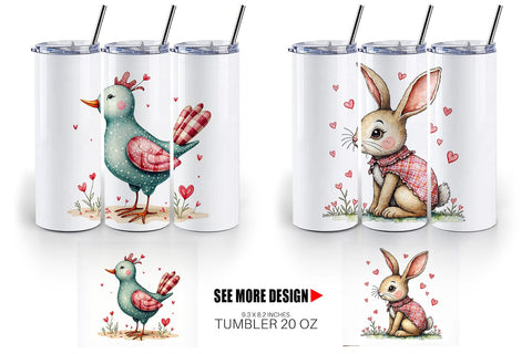 Tumbler Whimsical Patchwork Pets Sublimation artnoy 