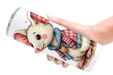 Tumbler Whimsical Patchwork Pets Sublimation artnoy 
