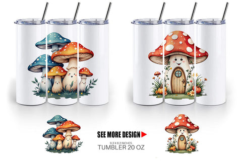 Tumbler Whimsical Woods Sublimation artnoy 