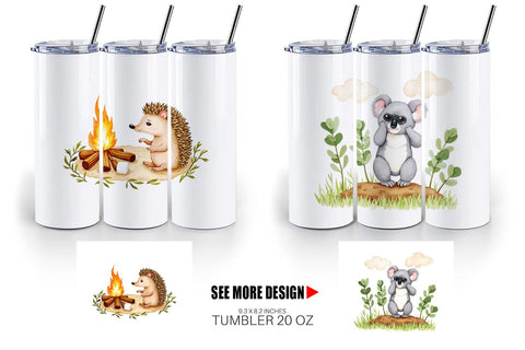 Tumbler Wild Animal Adventures Sublimation artnoy 