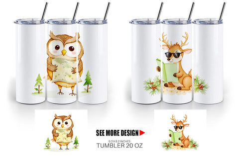 Tumbler Wild Animal Adventures Sublimation artnoy 