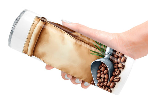 Tumbler Winter Botanicals & Warm Brews Sublimation artnoy 