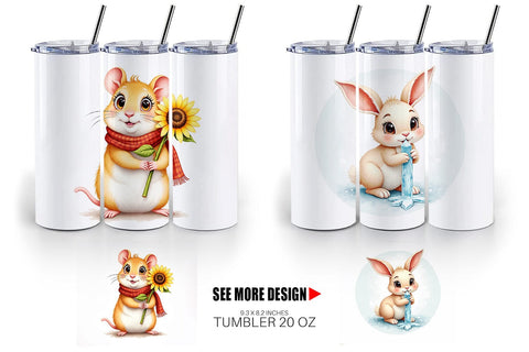 Tumbler Winter Pets Parade Sublimation artnoy 