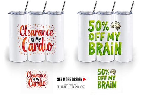 Tumbler Witty Bargain Hunter Sublimation artnoy 