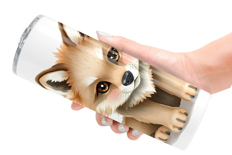 Tumbler Wolf Wildlife Sublimation artnoy 