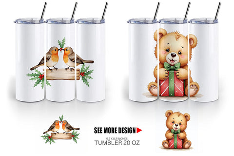 Tumbler Woodland Whimsy Sublimation artnoy 