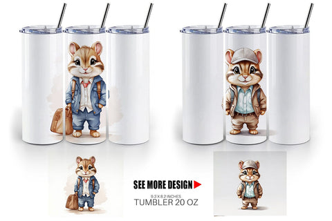 Tumbler Working Mouse Sublimation artnoy 