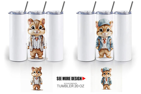 Tumbler Working Mouse Sublimation artnoy 
