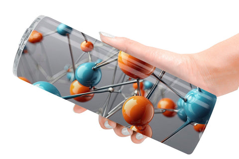 Tumbler Wrap 3D Atom Sublimation artnoy 