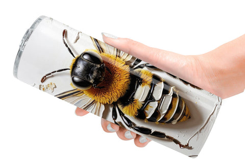 Tumbler Wrap 3D Bee Painting Sublimation artnoy 