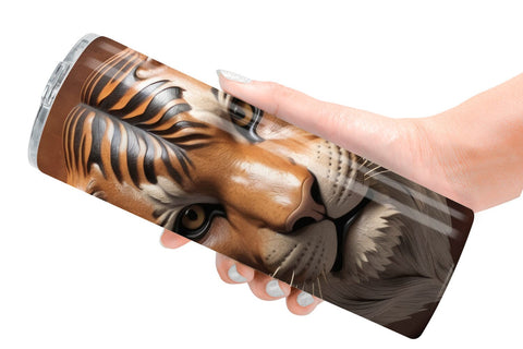 Tumbler Wrap 3D Carved Tiger Sublimation artnoy 