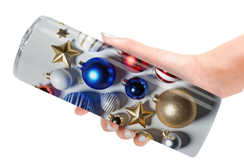 Tumbler Wrap 3D Christmas Ornament Sublimation artnoy 