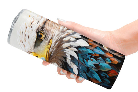 Tumbler Wrap 3D Eagle Painting Sublimation artnoy 