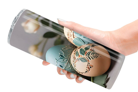 Tumbler Wrap 3D Easter Eggs Sublimation artnoy 