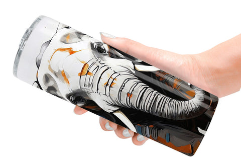 Tumbler Wrap 3D Elephant Painting Sublimation artnoy 