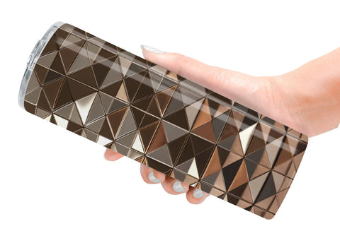 Tumbler Wrap 3D Gold Polygonal Sublimation artnoy 