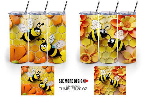 Tumbler Wrap 3D Honeycomb Sublimation artnoy 
