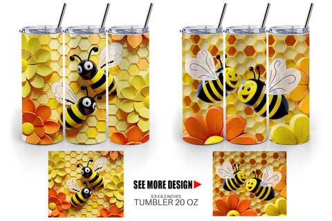 Tumbler Wrap 3D Honeycomb Sublimation artnoy 