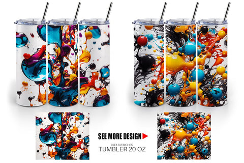 Tumbler Wrap 3D Ink Liquid Sublimation artnoy 