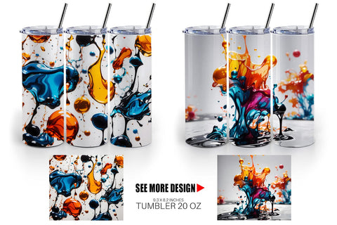 Tumbler Wrap 3D Ink Liquid Sublimation artnoy 