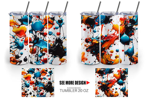 Tumbler Wrap 3D Ink Liquid Sublimation artnoy 