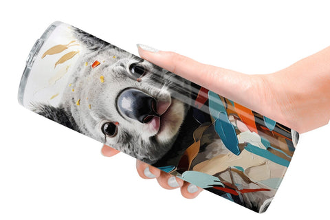 Tumbler Wrap 3D Koala Painting Sublimation artnoy 