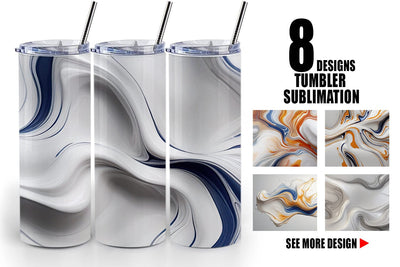 Tumbler Wrap 3D Liquid Abstract Sublimation artnoy 