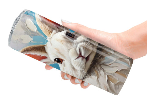 Tumbler Wrap 3D Rabbit Painting Sublimation artnoy 