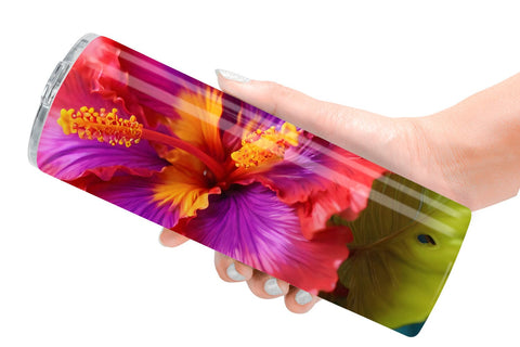Tumbler Wrap 3D Tropical Hibiscus Sublimation artnoy 