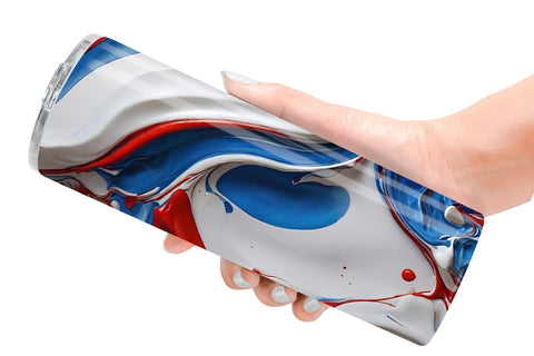 Tumbler Wrap 4th July Marble Texture Sublimation artnoy 