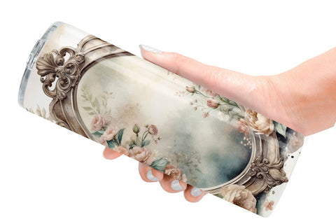 Tumbler Wrap Antique Mirror Sublimation artnoy 