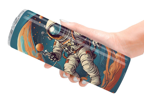 Tumbler Wrap Astronaut Illustration Sublimation artnoy 