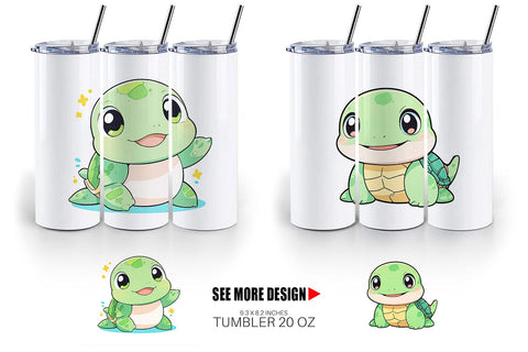 Tumbler Wrap Baby Sea Turtle Sublimation artnoy 