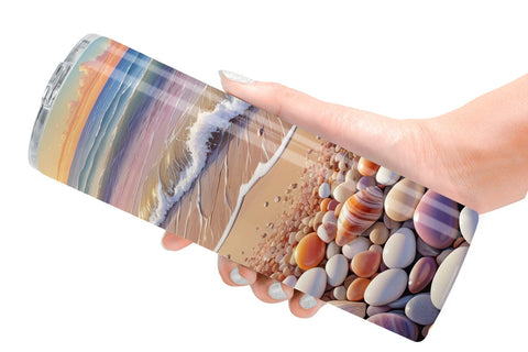 Tumbler Wrap Beach Summer Sublimation artnoy 