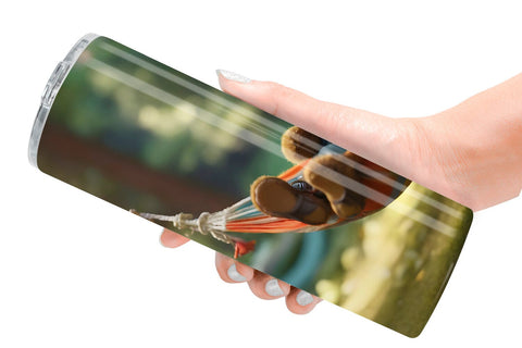 Tumbler Wrap Bear on Summer Day Sublimation artnoy 