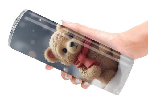 Tumbler Wrap Bears Christmas Sublimation artnoy 