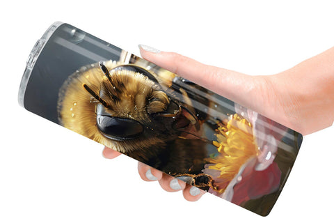Tumbler Wrap Bee and Flower Sublimation artnoy 
