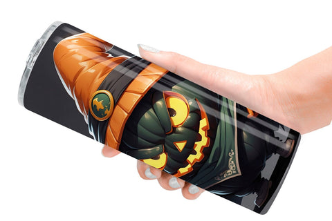 Tumbler Wrap Big Scary Pumpkin Sublimation artnoy 